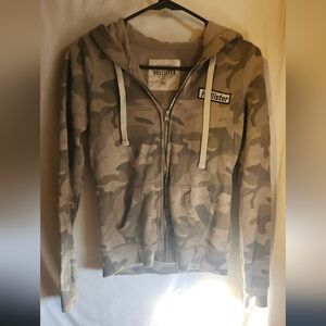 Hollister Camo Zip-Up Hoodie